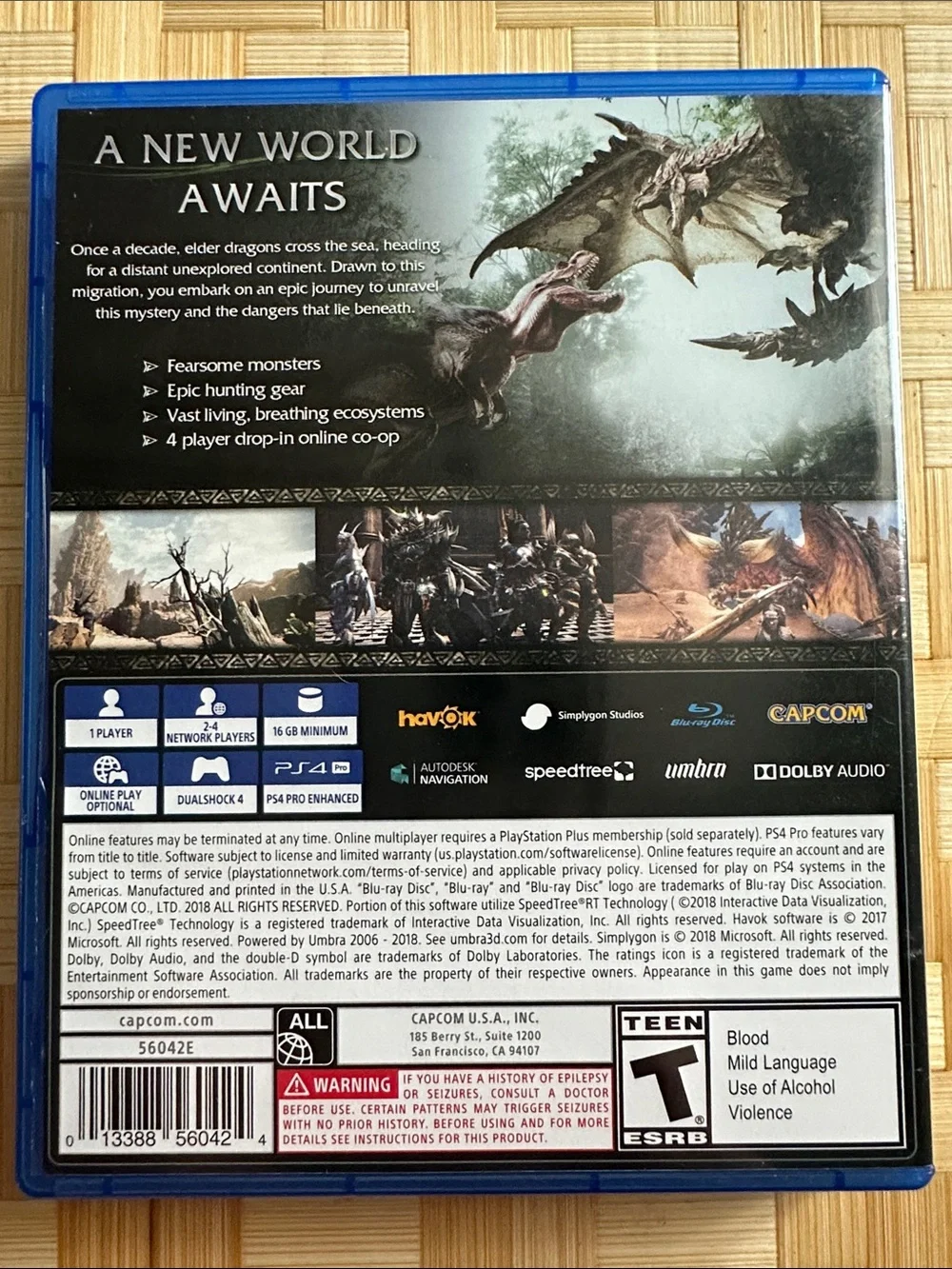 PlayStation 4 Monster Hunter: World